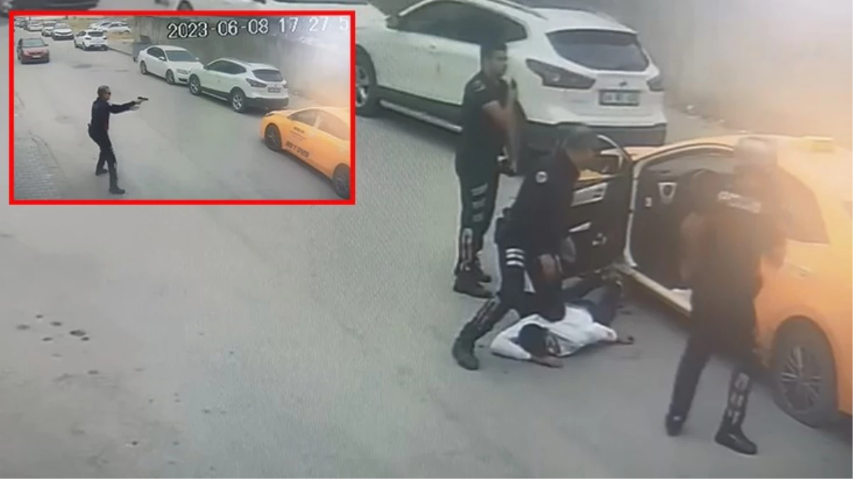 12 suçtan aranan şüpheli polisleri görünce taksi kaçırdı! Ayağından vurularak yakalandı