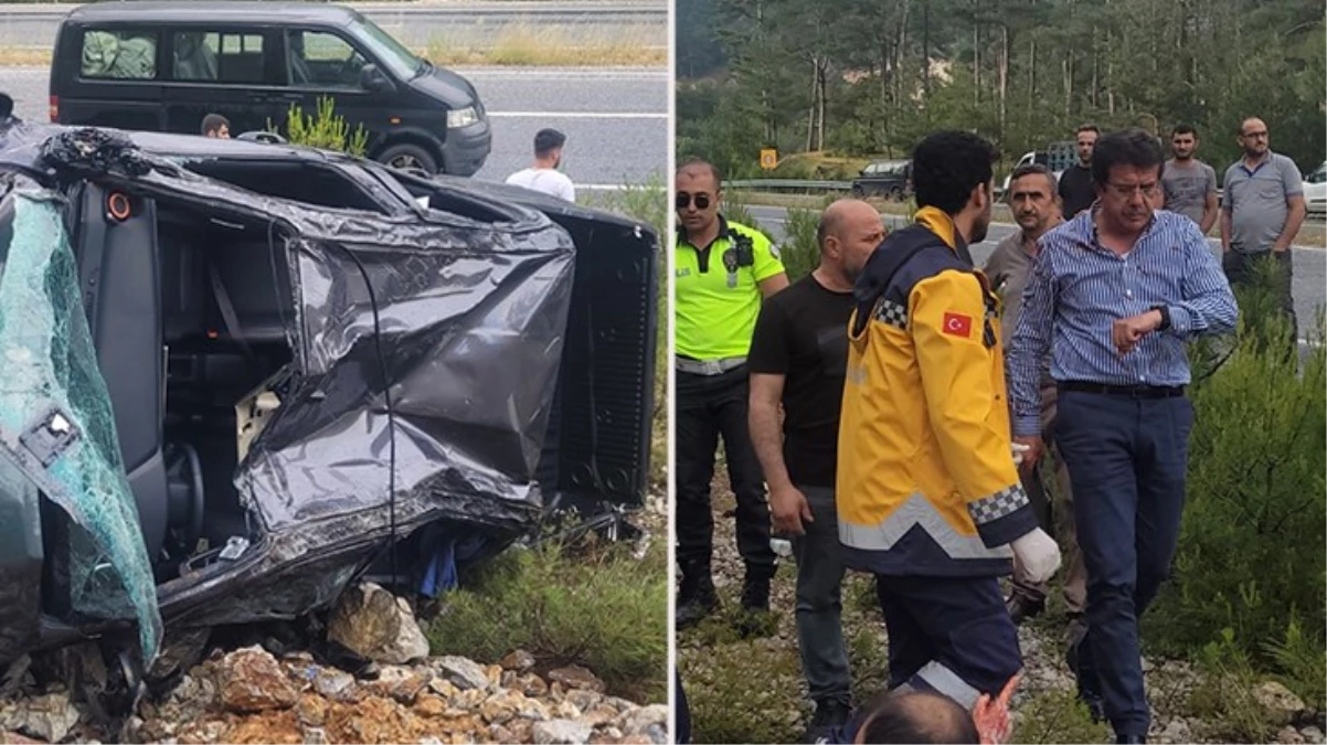 Trafik kazasında yaralanan Nihat Zeybekci’den ilk açıklama: Gayet iyiyiz, merak etmeyin