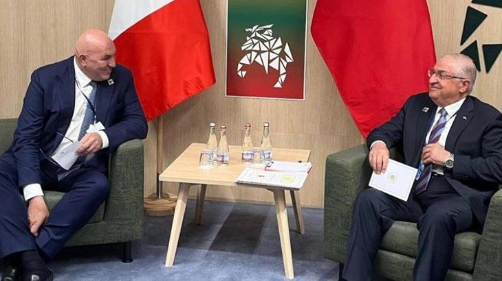 Bakan Güler, İtalya Savunma Bakanı Crosetto ile görüştü