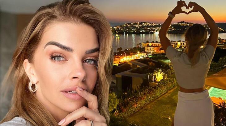 Pelin Karahan, Bodrum’daki evinin manzarasını paylaştı