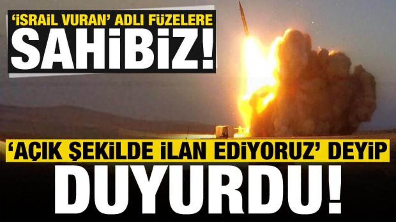Gözdağı verdiler: Açık şekilde ilan ediyoruz, ‘İsrail vuran’ adlı füzelere sahibiz…