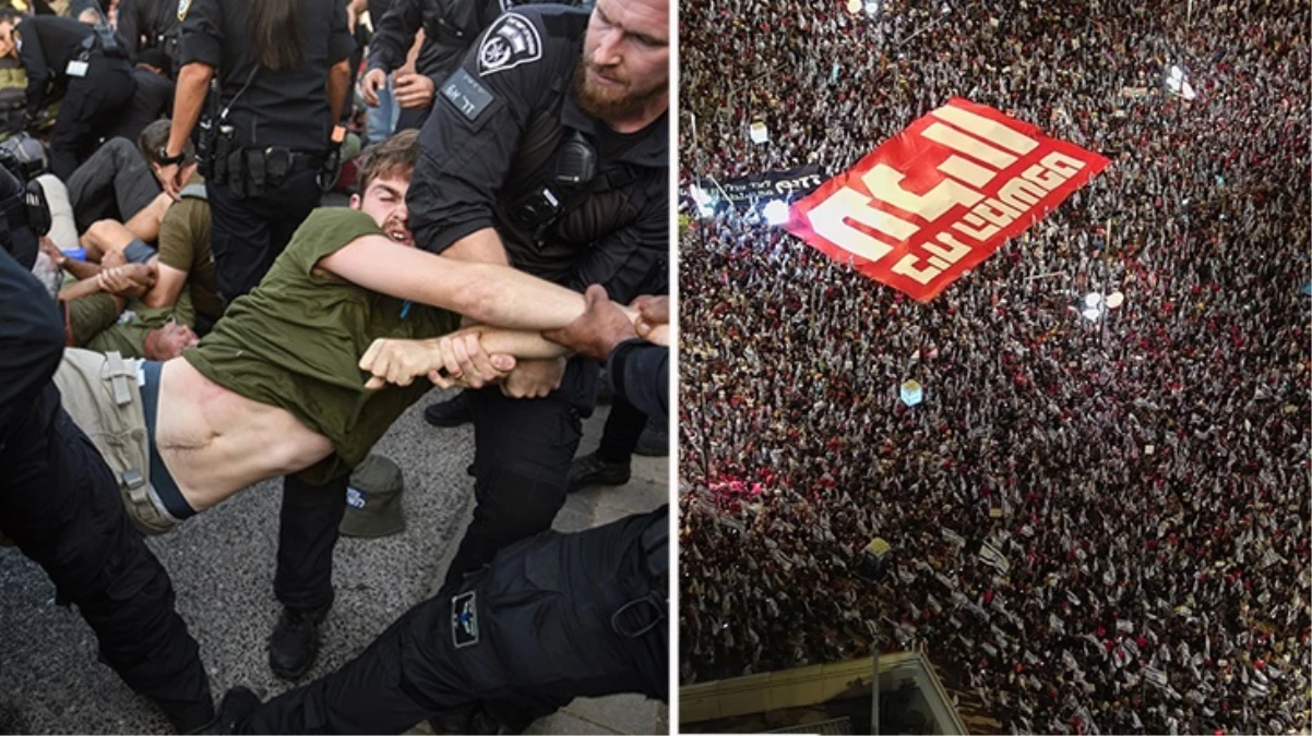 İsrail’de binlerce kişi yargı düzenlemesine karşı protesto gösterisi yaptı