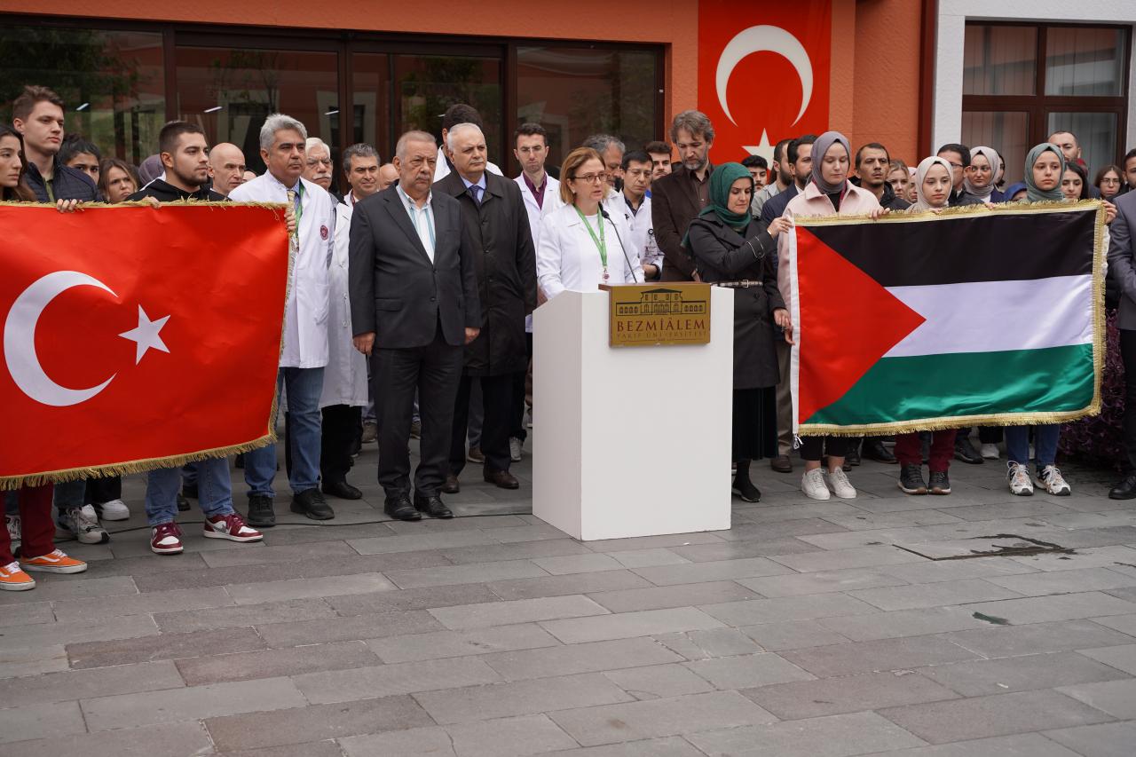 Bezmialem Vakıf Üniversitesi'nden İsrail'e kınama: En ağır savaş suçu!