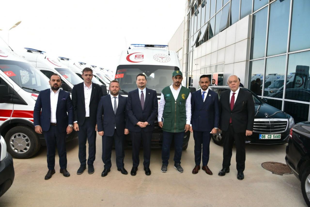 Suudi Arabistan, Türkiye'ye 20 ambulans hibe etti