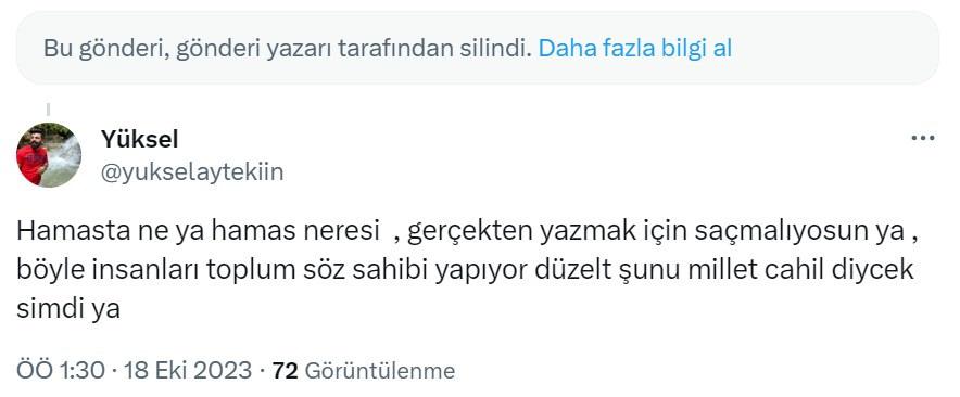 Vatandaşlar Berna Laçin’e tweet sildirtti: Hamas'ı şehir zanneden 'yurdum aydını'