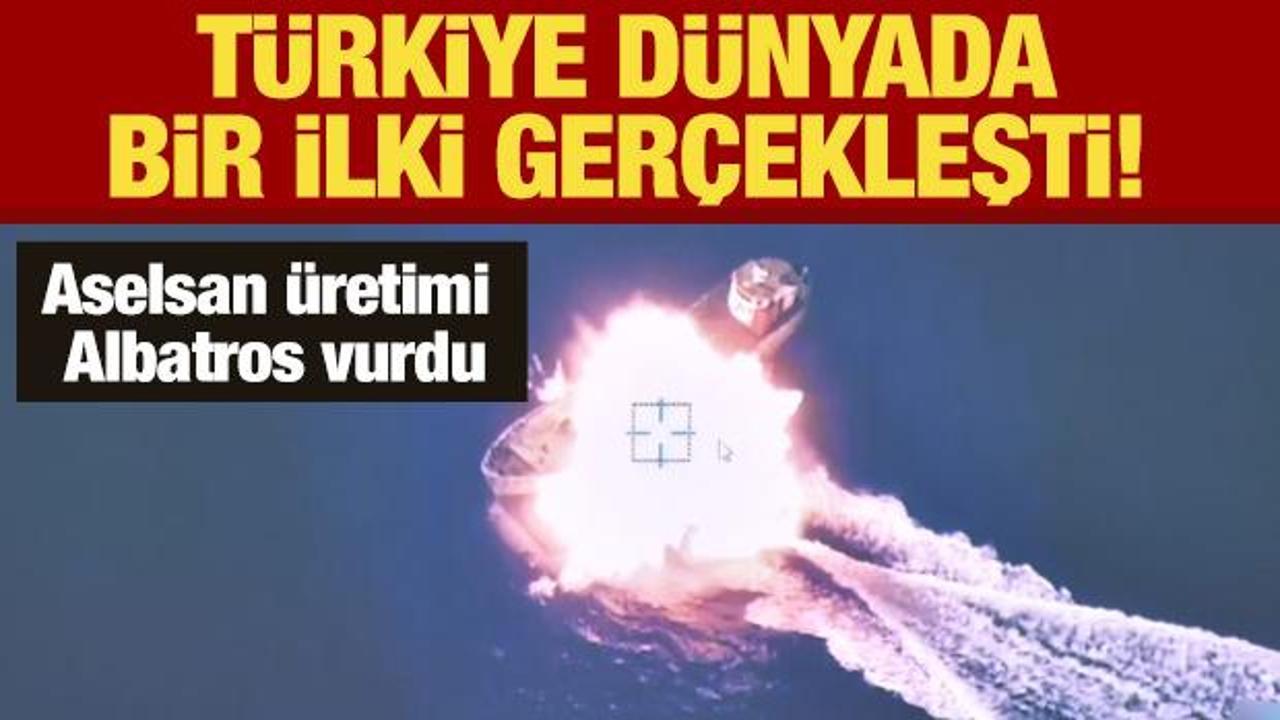 Aselsan üretimi Albatros gemi batırdı: Dünyada ilk gerçekleşti