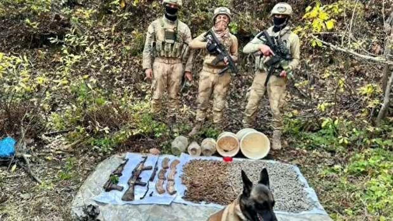 Bitlis’te terör operasyonu! Toprağa gömülü silah ve mühimmat ele geçirildi