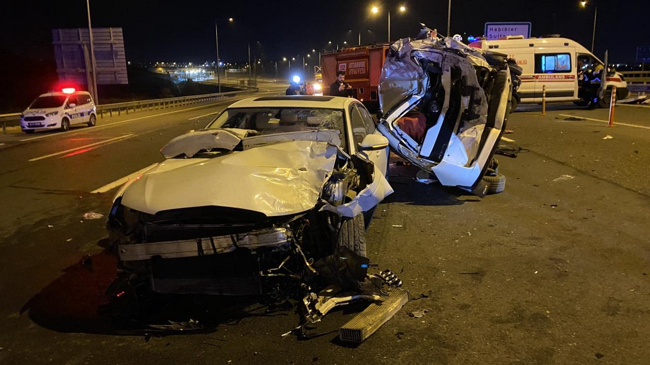 Kuzey Marmara Otoyolu'nda 3 araç birbirine girdi: 2 ağır, 9 yaralı