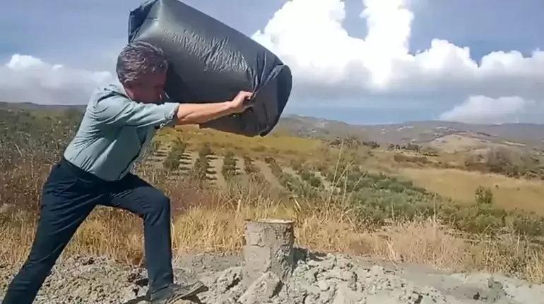 Su ararken buldular: Tekirdağ doğal gaz heyecanı (Poşete doldurup test ettiler)