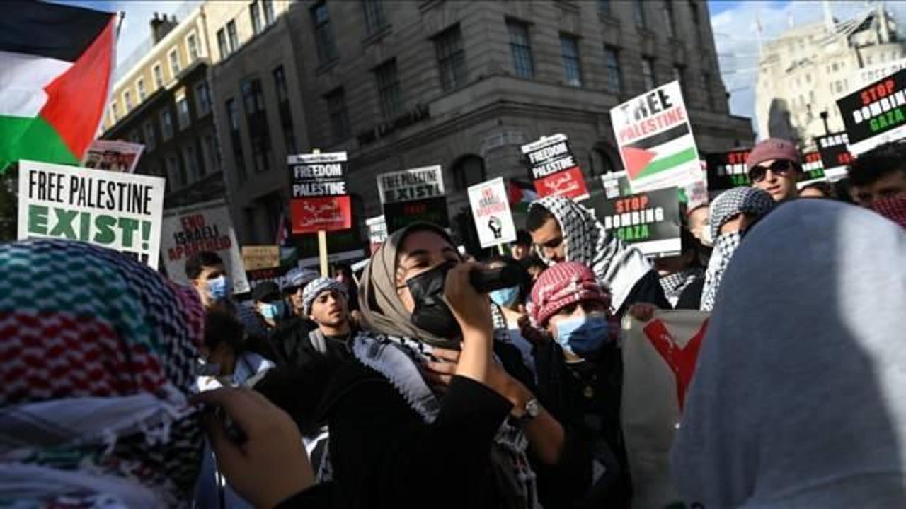 İngiltere içişleri bakanı Filistin yanlısı mitinglerine ‘nefret yürüyüşleri’ dedi