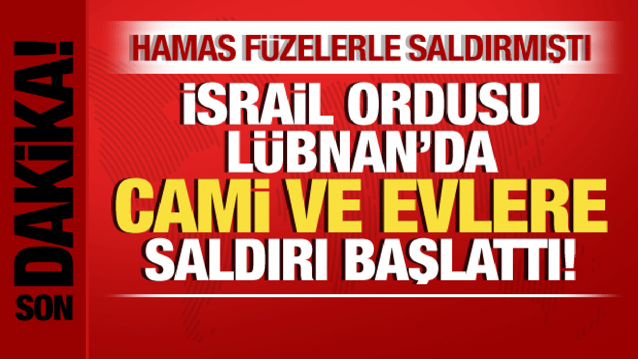 İsrail-Filistin savaşı: İsrail, Lübnan’da camilere saldırı başlattı