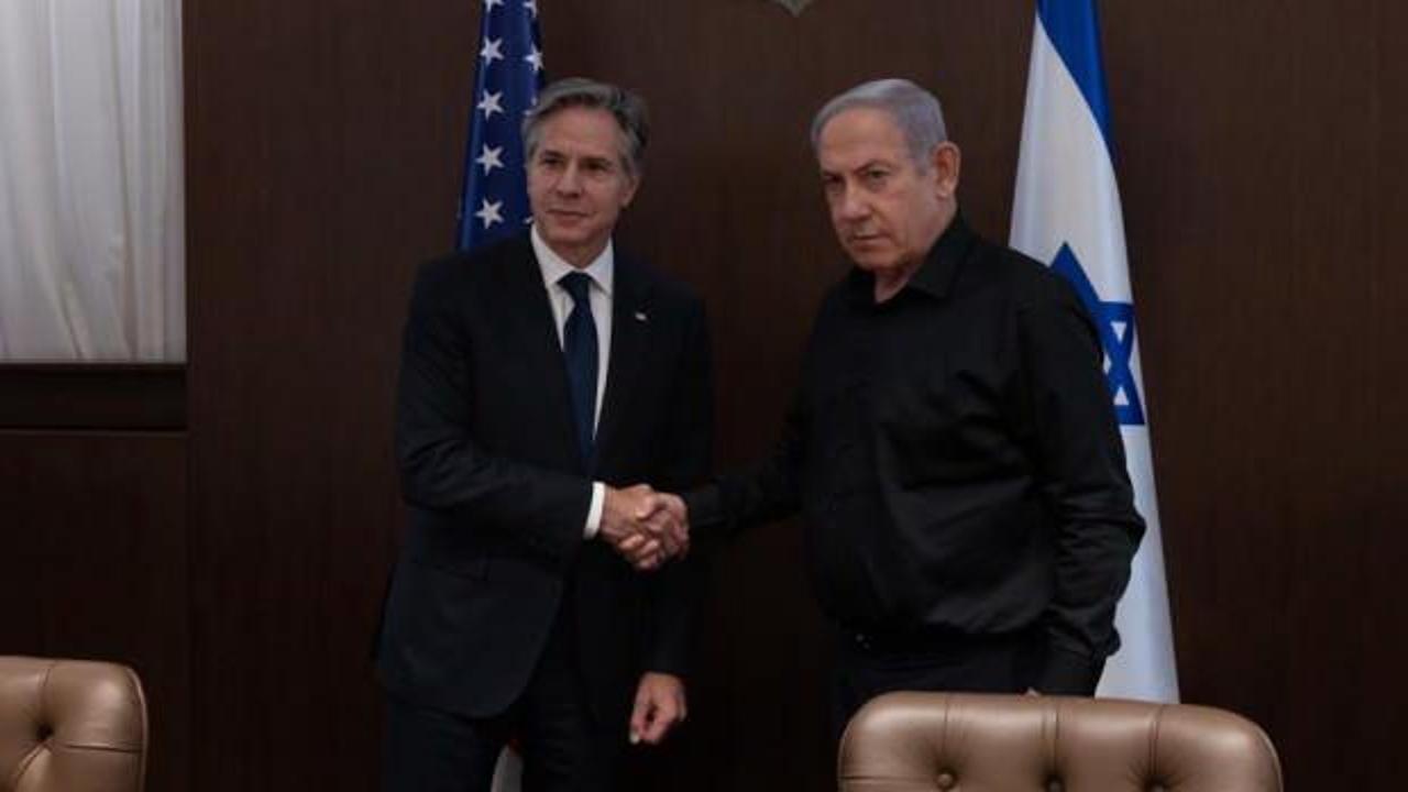 Siren sesleri yükselince Netanyahu ve Blinken sığınağa indi