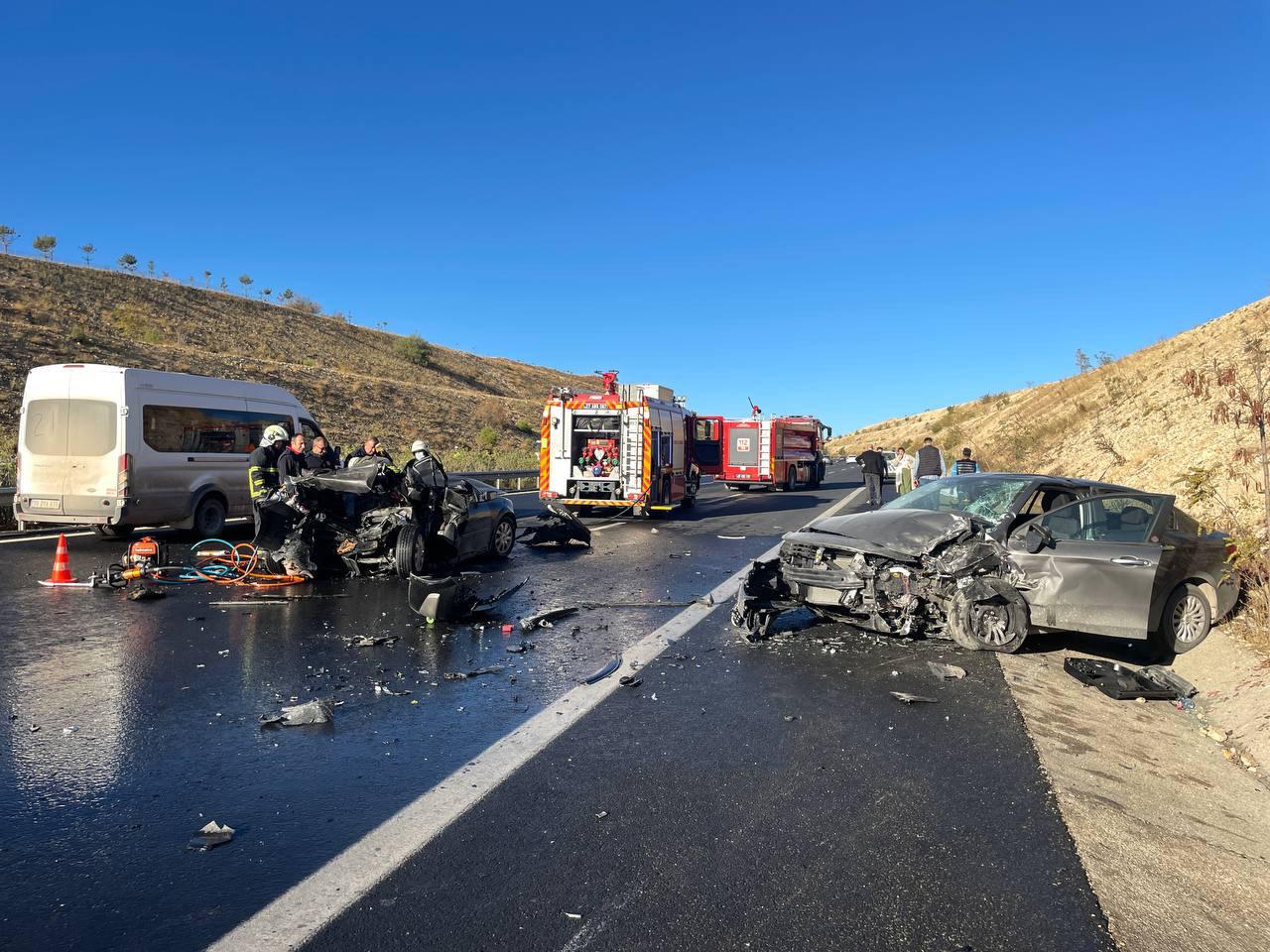 Gaziantep'te zincirleme kaza: 1 kişi öldü, 6 kişi yaralandı