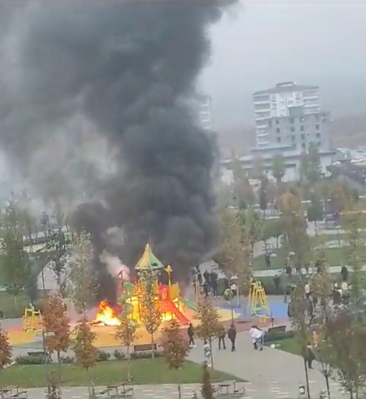 Gaziantep'te çocuk parkının yakan PKK'lılar yakalandı