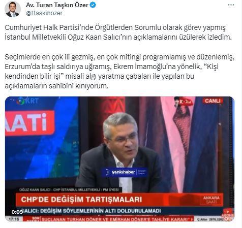 CHP'de Kılıçlar çekildi! İmamoğlu'nu hedef alan Salıcı'ya sert tepki