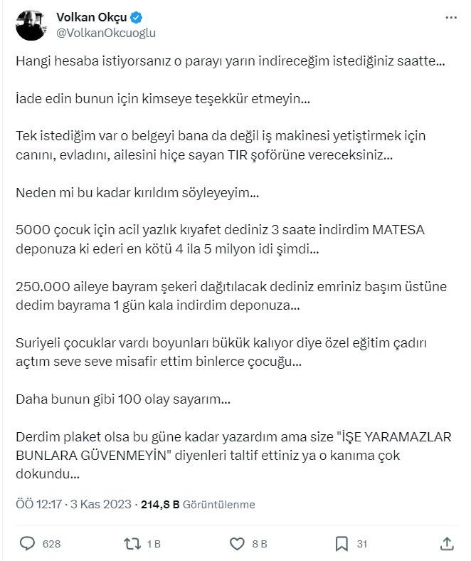 Çalışmaları sekteye uğratan Oğuzhan Uğur’a teşekkür belgesi veren AFAD'a eleştiri yağmuru!