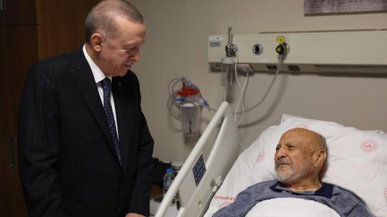 Başkan Erdoğan, eski Devlet Bakanı Aksay’ı hastanede ziyaret etti