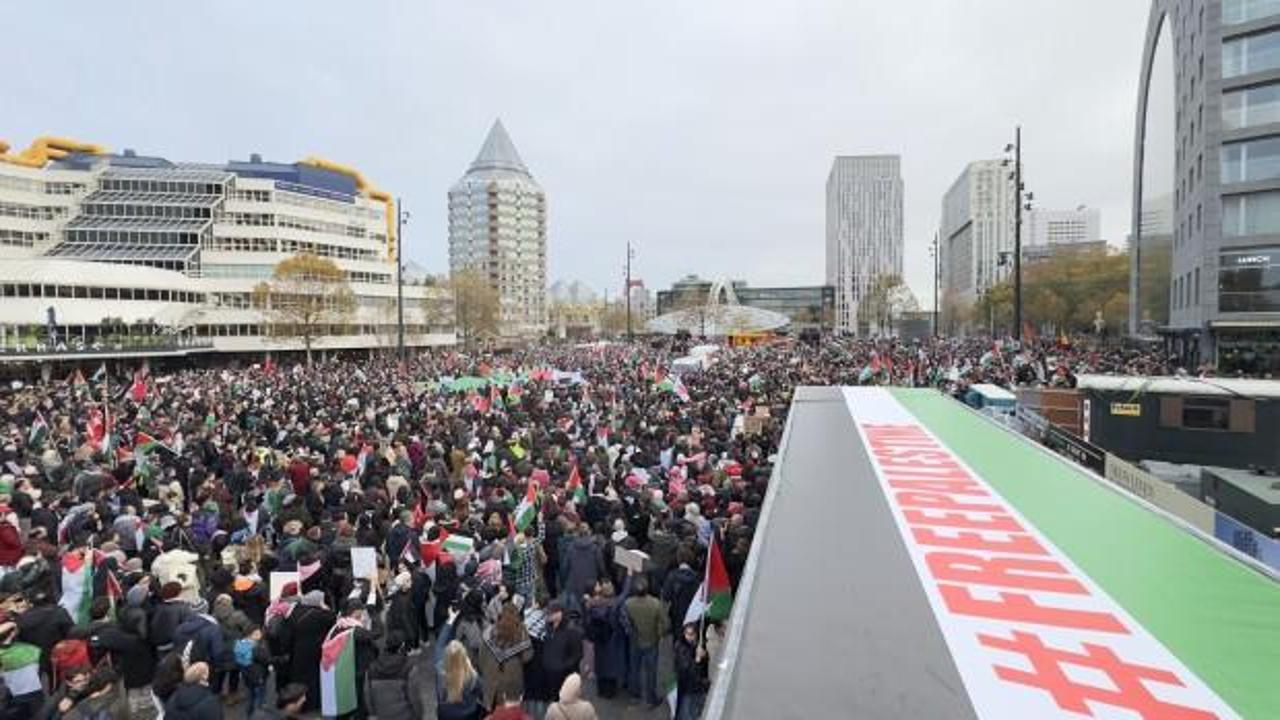 Hollanda’da Filistin’e büyük destek