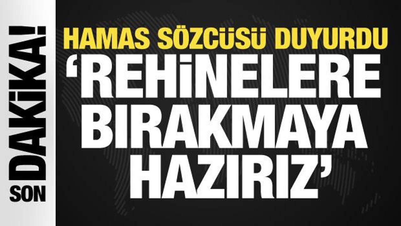 SON DAKİKA! Hamas: 70 rehineyi bırakmaya hazırız