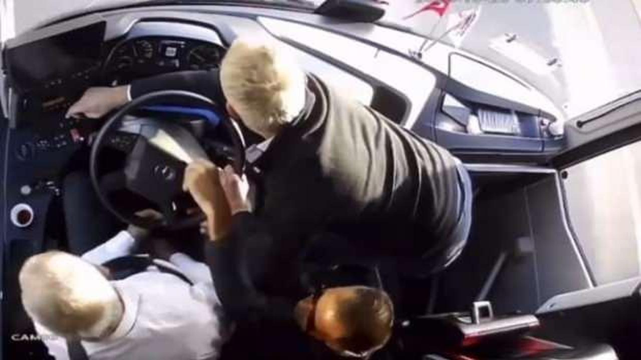 Sürücü direksin başında kalp krizi geçirdi