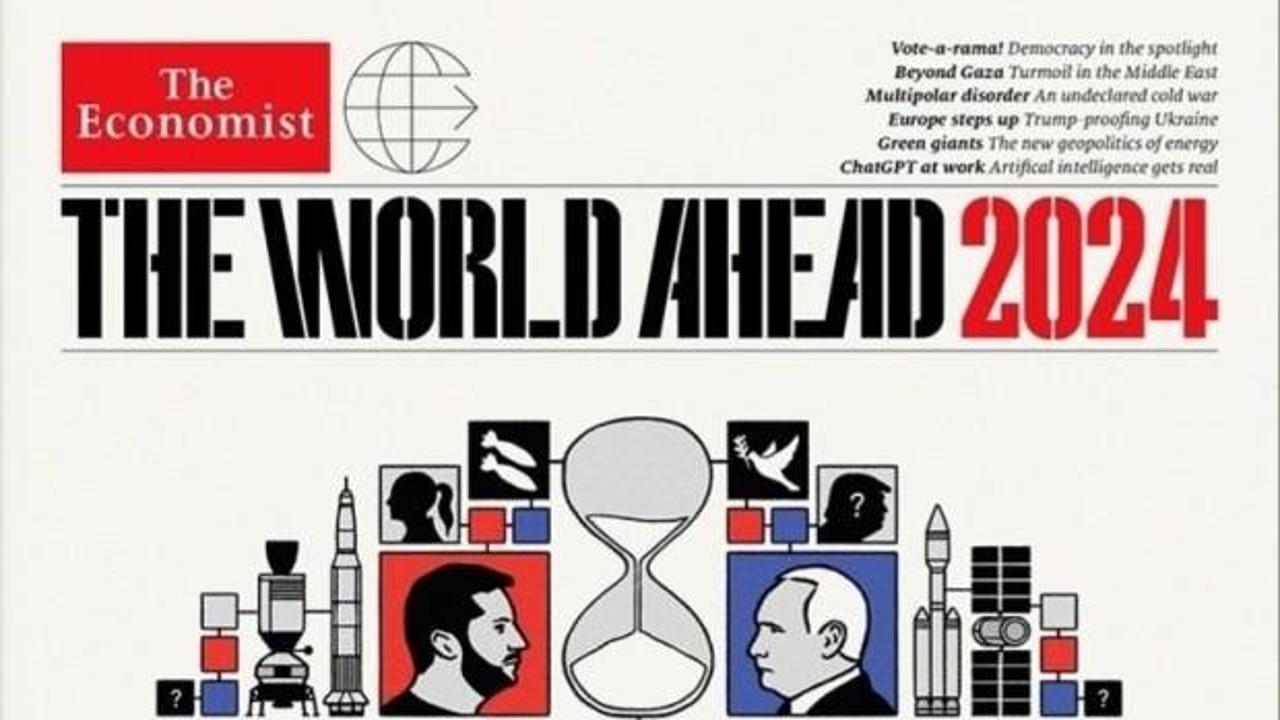 The Economist sırlarla dolu 2024 kapağını yayınladı: Komplo teorileri havada uçuşuyor