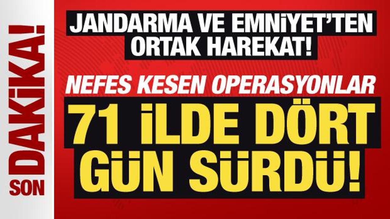 71 ilde “Mercek-16” operasyonu: 912 silah ele geçirildi!