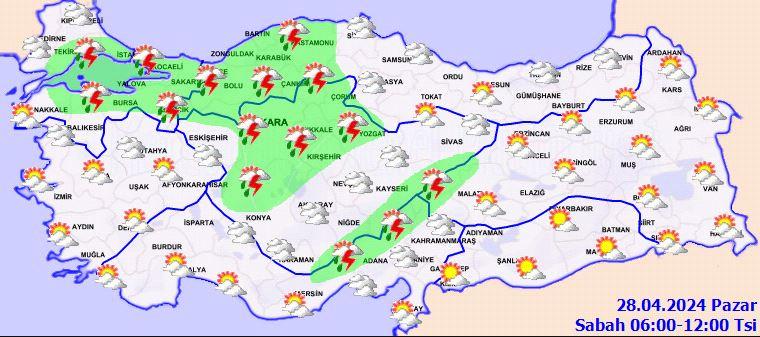 Meteoroloji'den 6 ile sarı kodlu uyarı: Kuvvetli yağış ve rüzgara dikkat