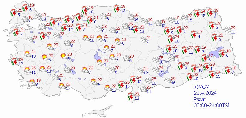 Harita paylaşıldı! Meteorolojiden çok sayıda il için uyarı