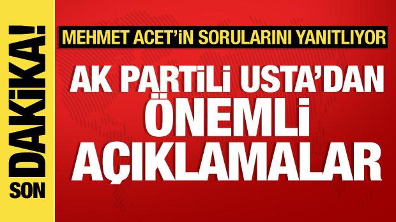 AK Parti Grup Başkanvekili Leyla Şahin Usta’dan önemli açıklamalar…