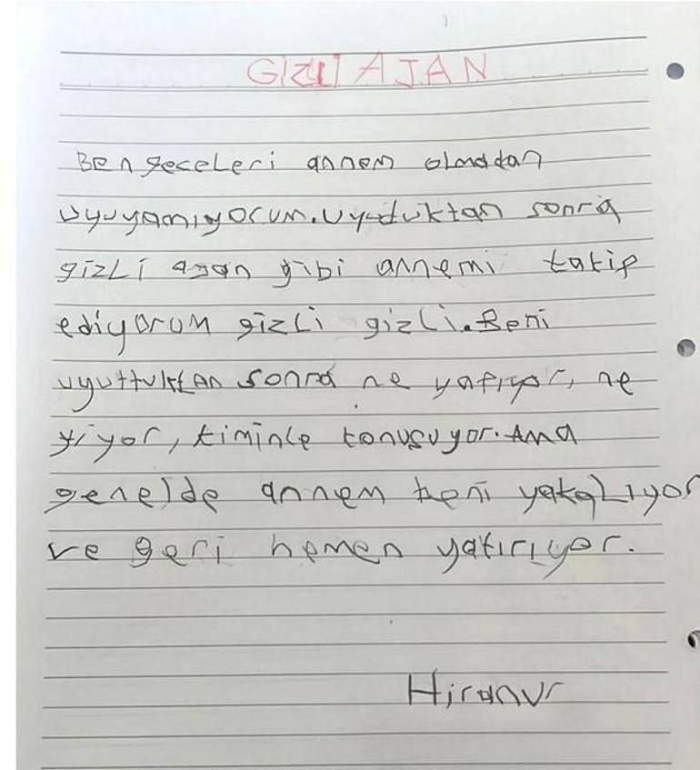 Çocuklar MİT'i çizdi: Uyuduktan sonra gizli ajan gibi annemi takip ediyorum!