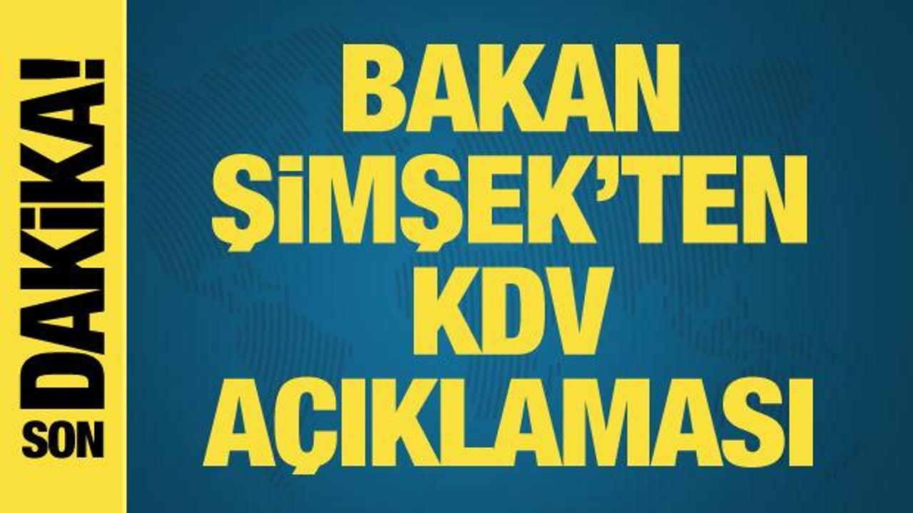Bakan Şimşek: KDV artışı yapılmadı
