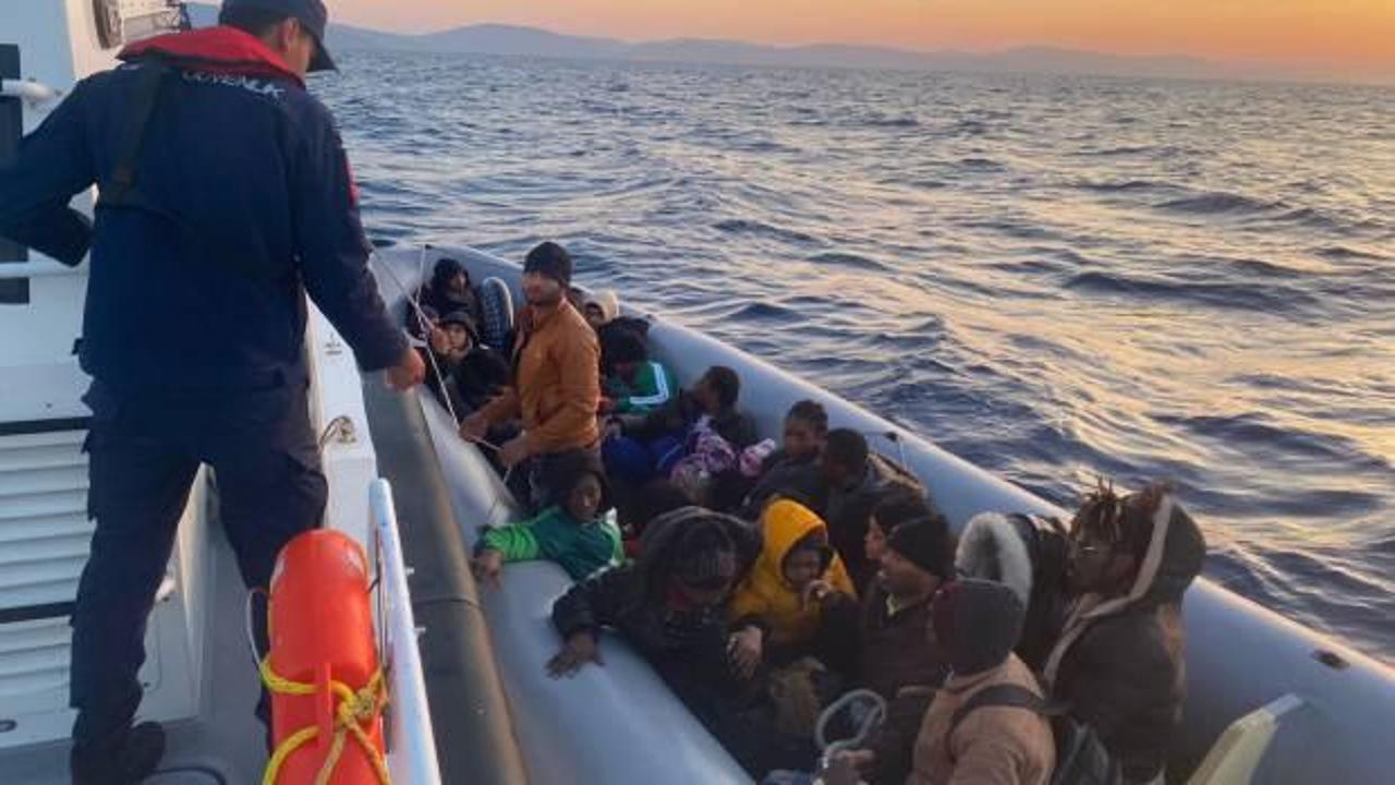 Bodrum’da 29 düzensiz göçmen kurtarıldı