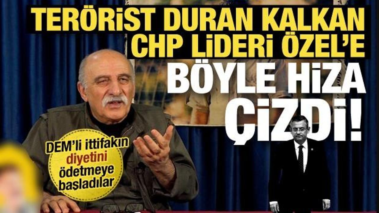 CHP-DEM ittifakı teröristleri iyice şımarttı: PKK elebaşı Kalkan’dan Özel’e yol haritası!