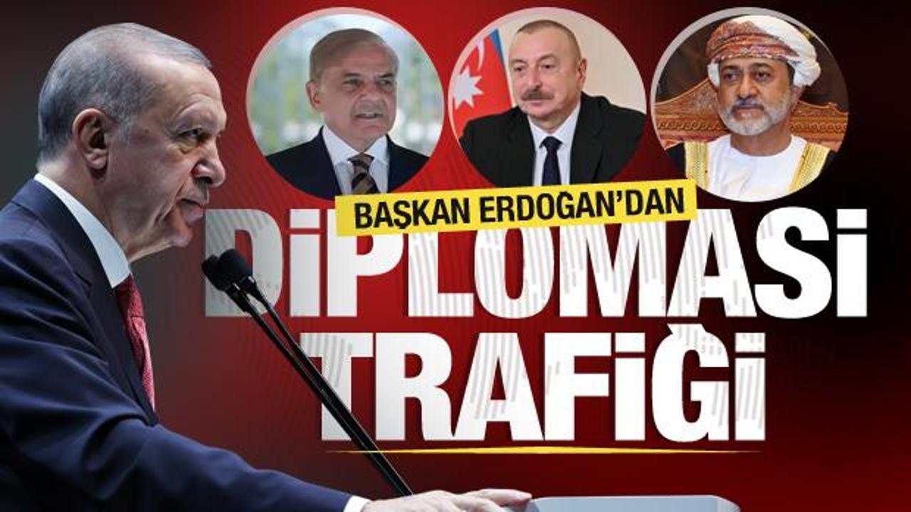 Cumhurbaşkanı Erdoğan’dan diplomasi trafiği!
