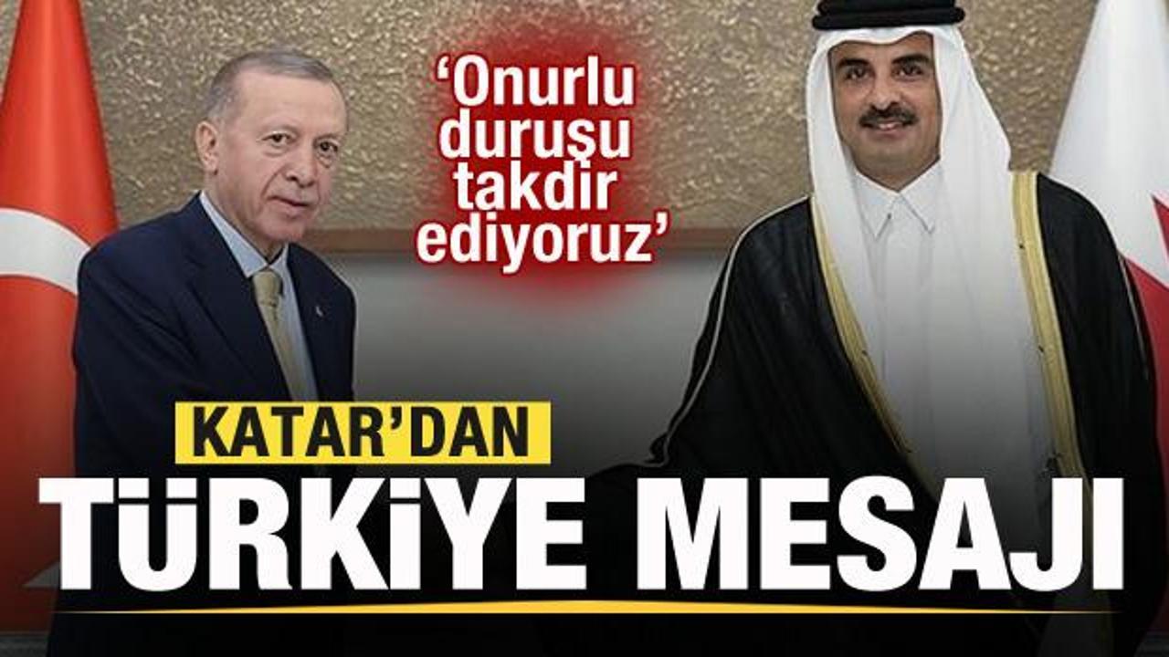Katar’dan Türkiye açıklaması: Onurlu duruşu takdir ediyoruz