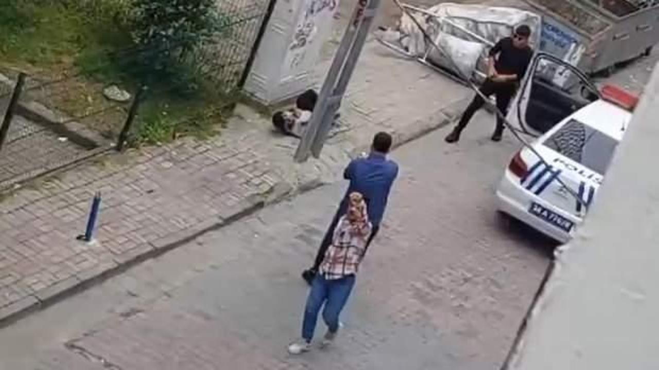Küçükçekmece’de hareketli saatler! Bıçaklı saldırgan bacağından vurularak yakalandı