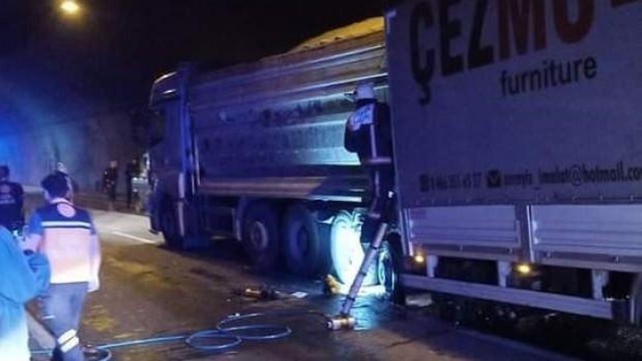 Trabzon’da tünelde zincirleme kaza: 1 ölü, 6 yaralı