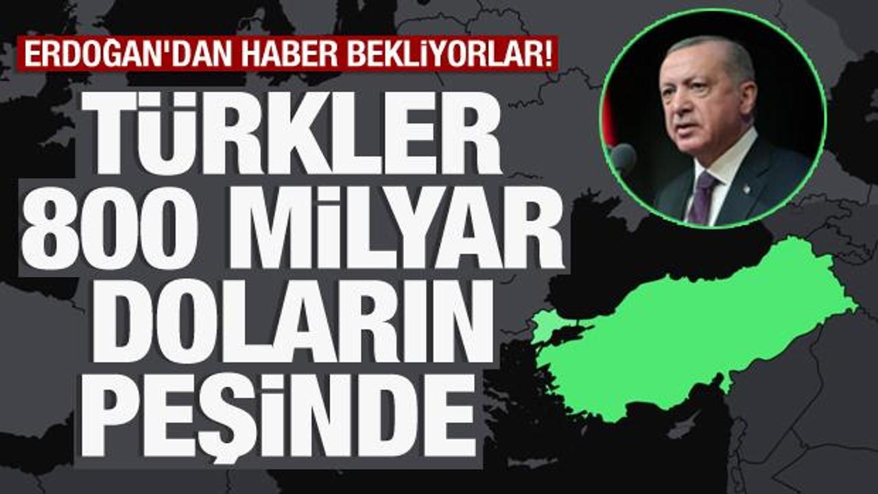 Türkler 800 milyar doların peşinde! Erdoğan’dan haber bekliyorlar