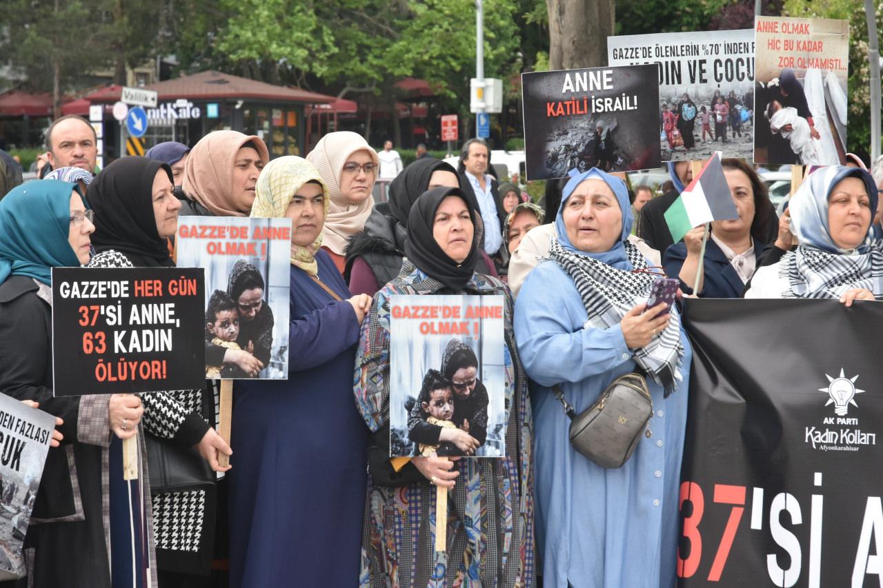 Konya ve Afyonkarahisar'da AK Parti'li kadınlar Filistinli anneler için toplandı
