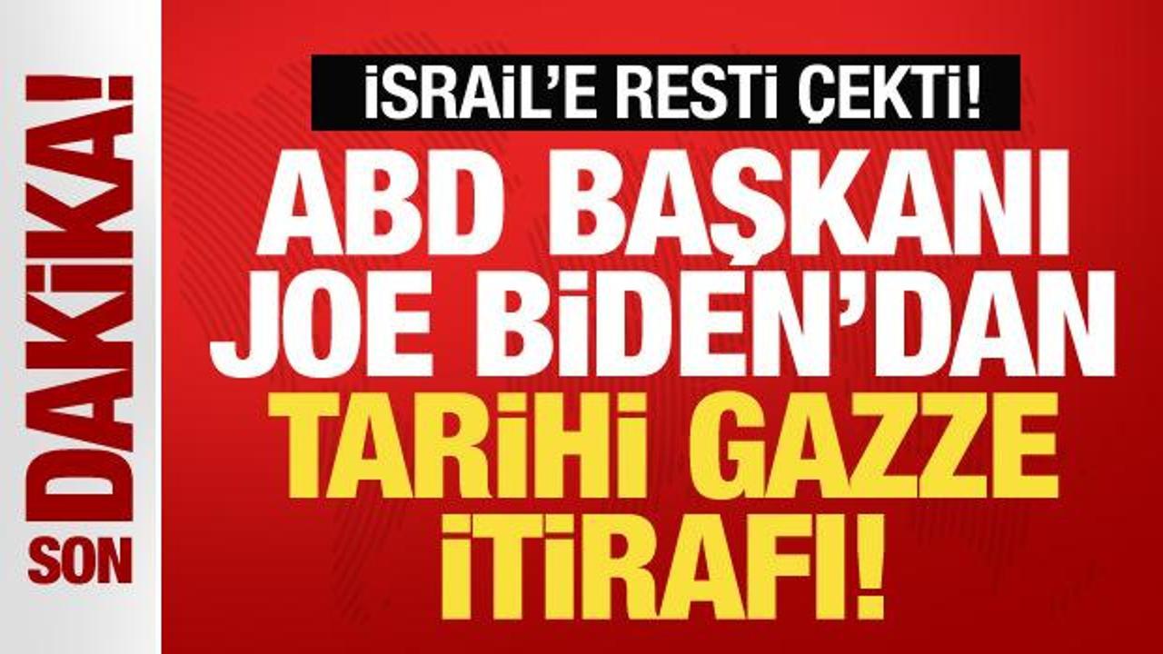 ABD Başkanı Biden’dan son dakika tarihi Gazze itirafı! İsrail’le ipleri kopardı