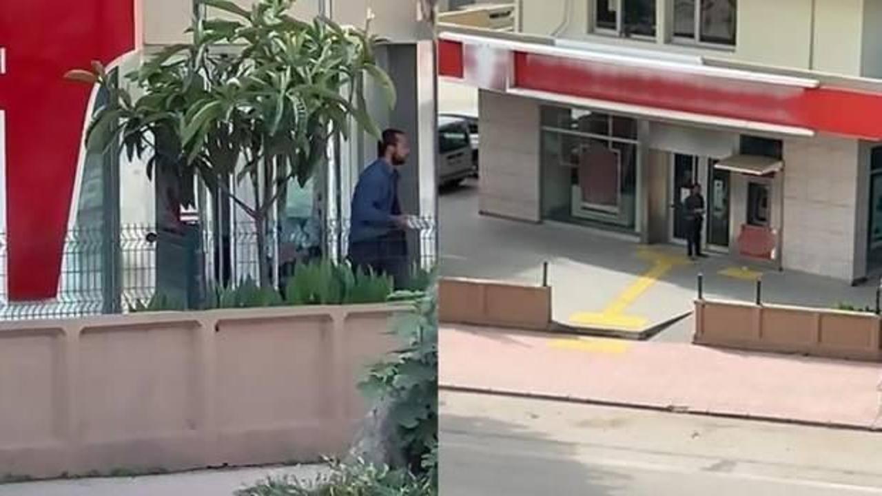 Bankaya sigara parası almak için girmeye çalışmışlar
