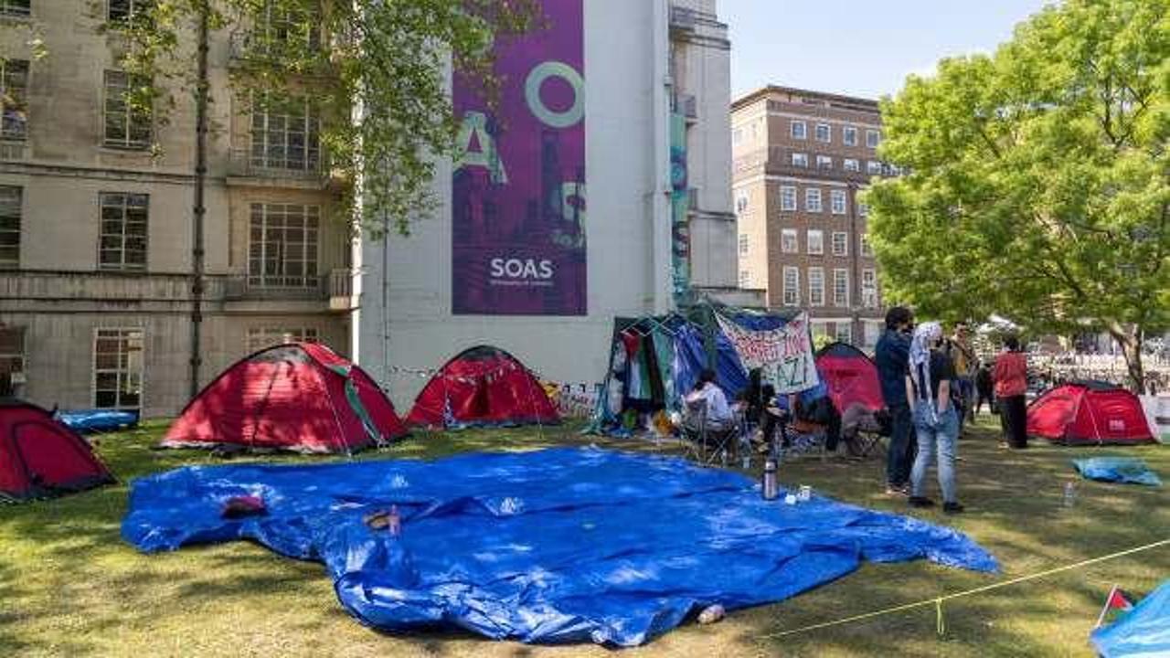 Filistin gösterileri üç üniversiteye daha yayıldı