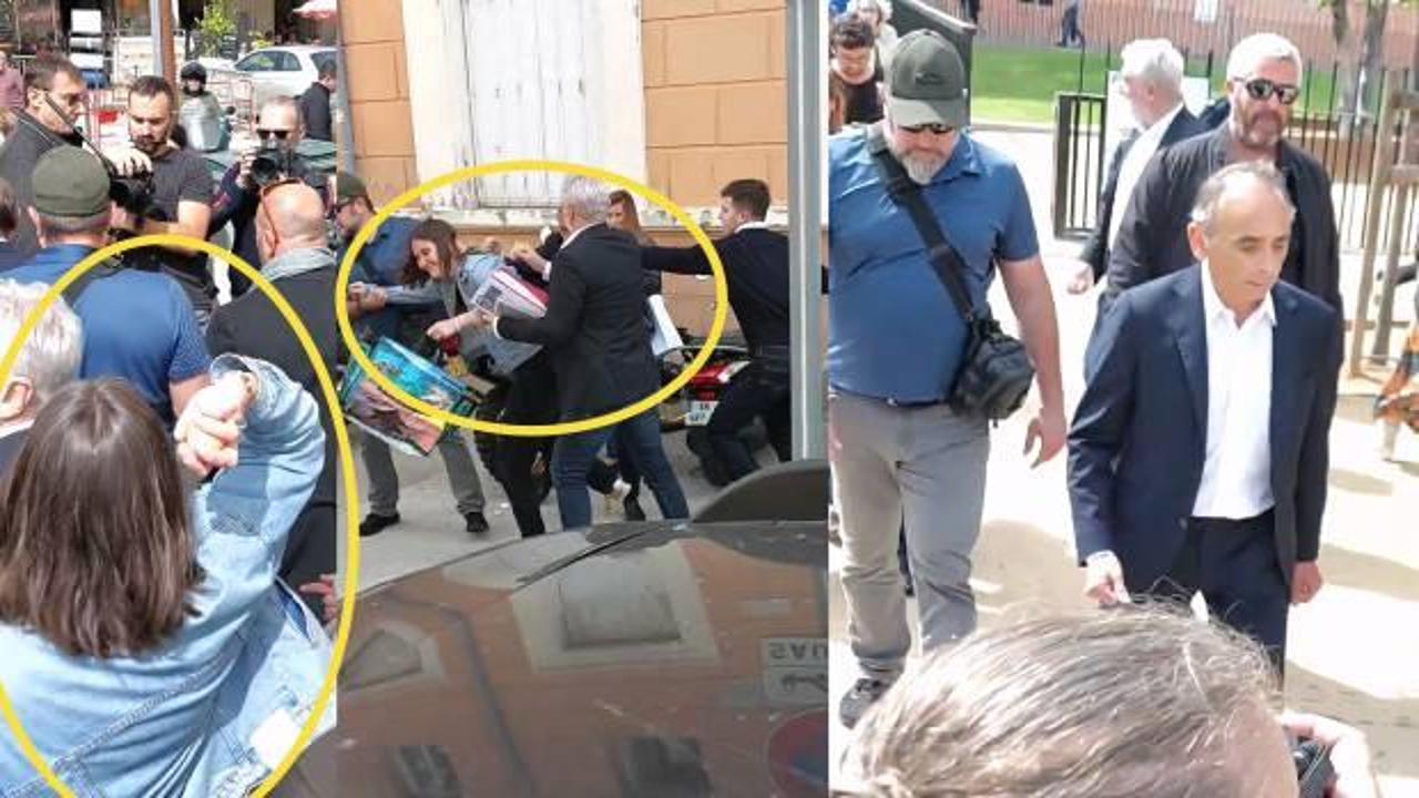 Fransız aşırı sağcı Zemmour’a Korsika’da yumurta fırlatıldı