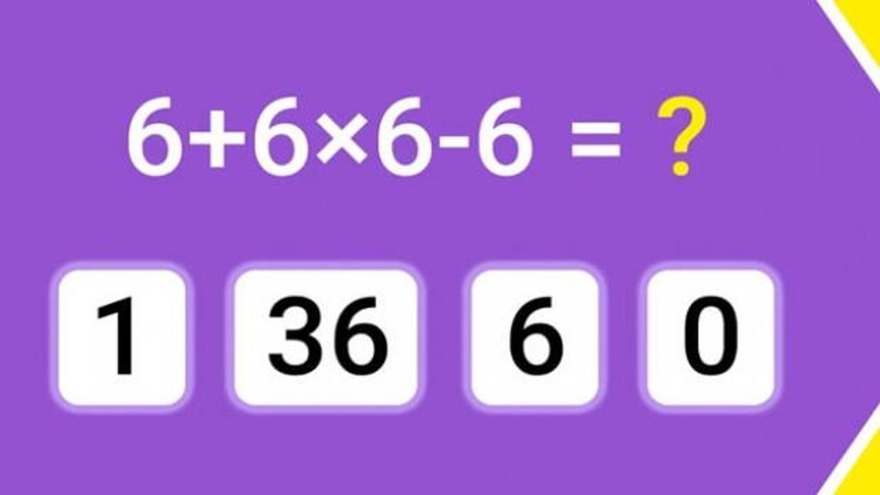 Matematik becerinizi gösterin #9: Sosyal medyayı ikiye bölen bu matematik bulmacasında doğru cevabın kaç olduğunu bulabilir misin?