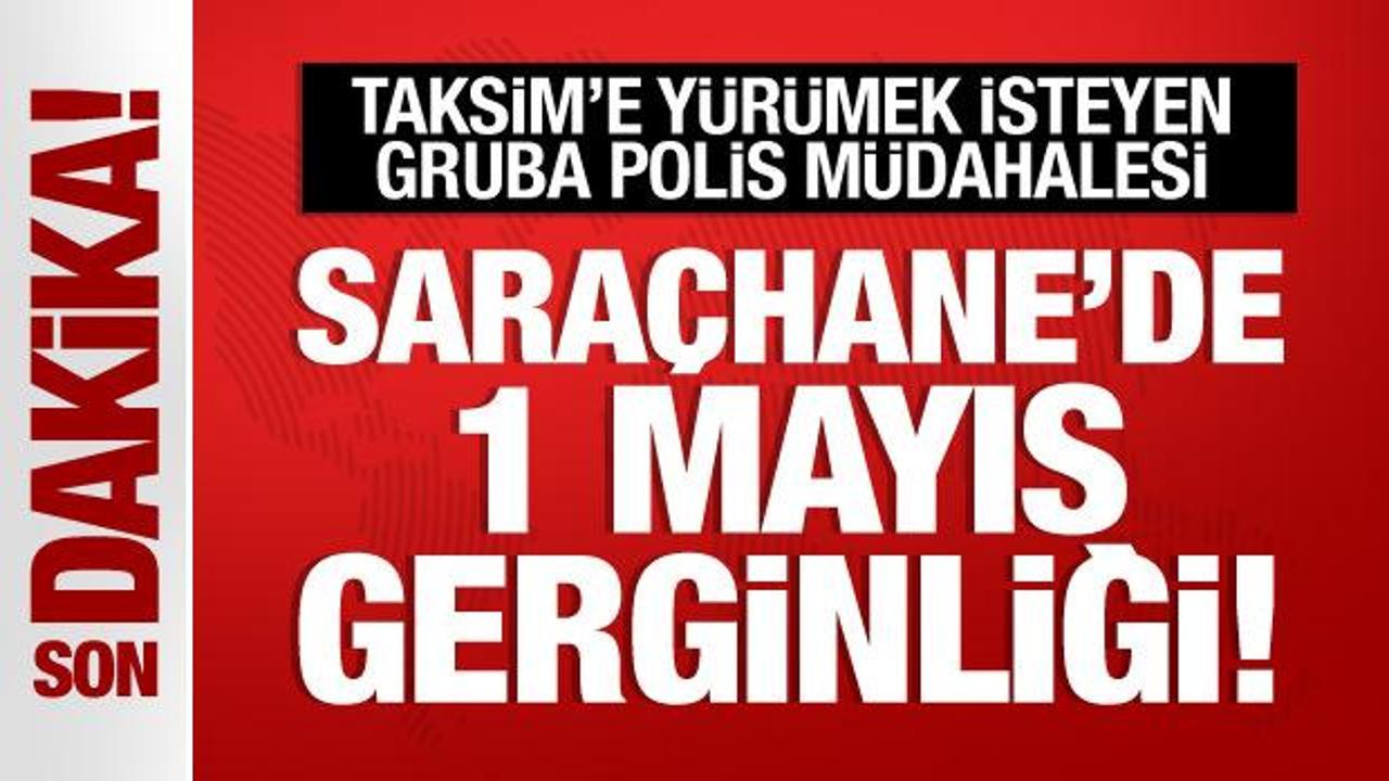 Taksim’e yürümek isteyen gruba Saraçhane’de polis müdahalesi