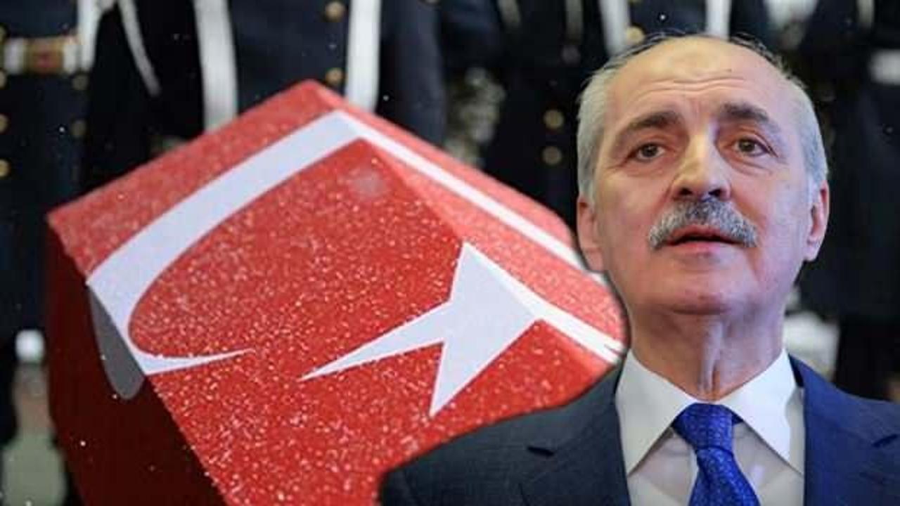TBMM Başkanı Kurtulmuş’tan şehit askerler için taziye mesajı