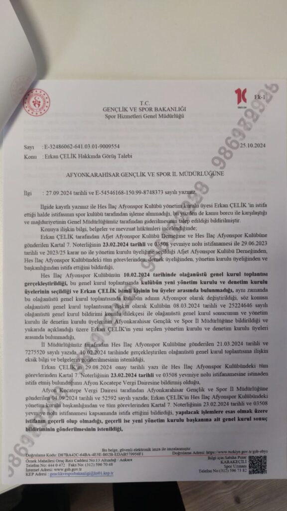 Afyonkarahisar’da Spor Skandalı: İsmail Hakkı Kasapoğlu Nadir Güzbey İçin Ayrıcalık mı Tanıdı?