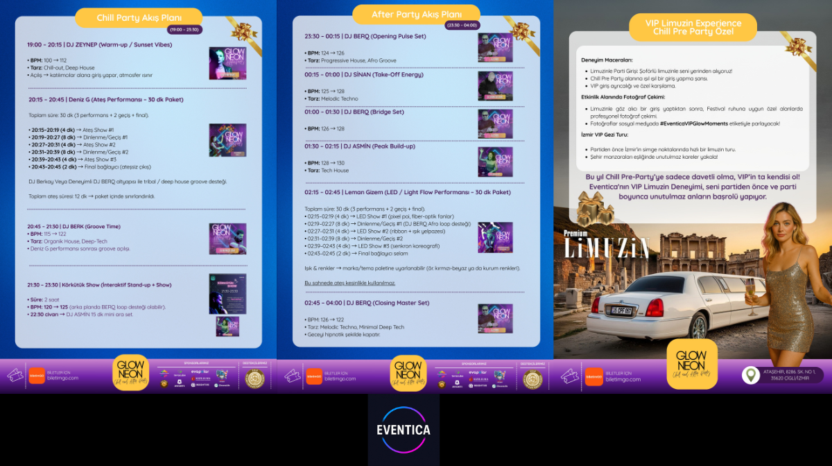 İzmir’de Zafer Bayramı Gecesi Glow Neon ile Renkleniyor