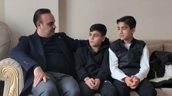 Altın Dolu Çantayı Sahibine Ulaştıran İki Çocuğa Bakan Kacır’dan Anlamlı Ziyaret